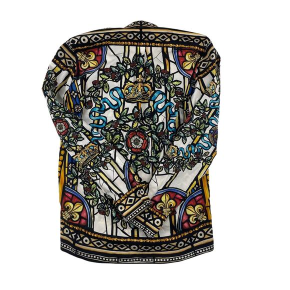 Dolce & Gabbana - Martini Shirt with Napoleon Print in Multicolor - Picture 3 of 4